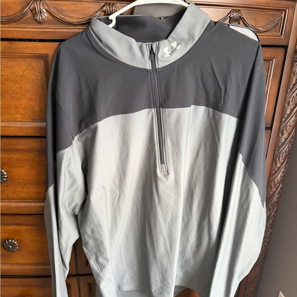 Under Armour Black and Gray Performance Top